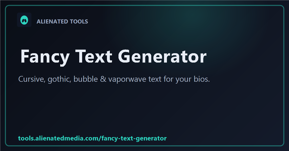 Fancy Text Generator — Cool Fonts to Copy & Paste